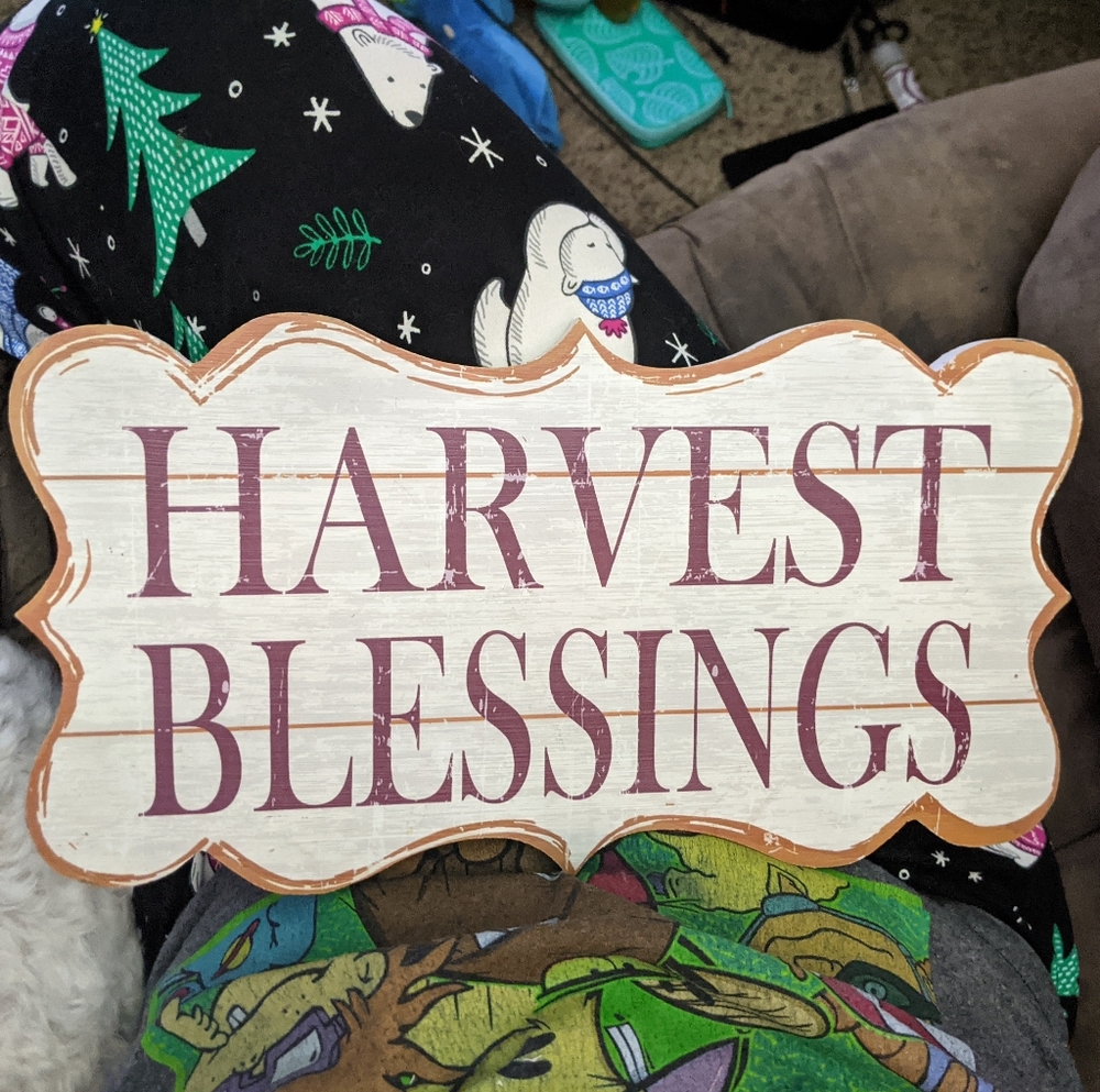 Harvest blessings home decor